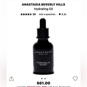 NWOT Anastasia hydrating oil
